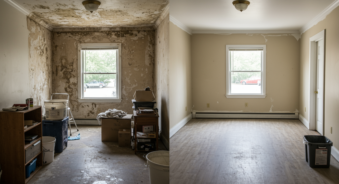 Before and After Mold Removal in Tulsa, OK