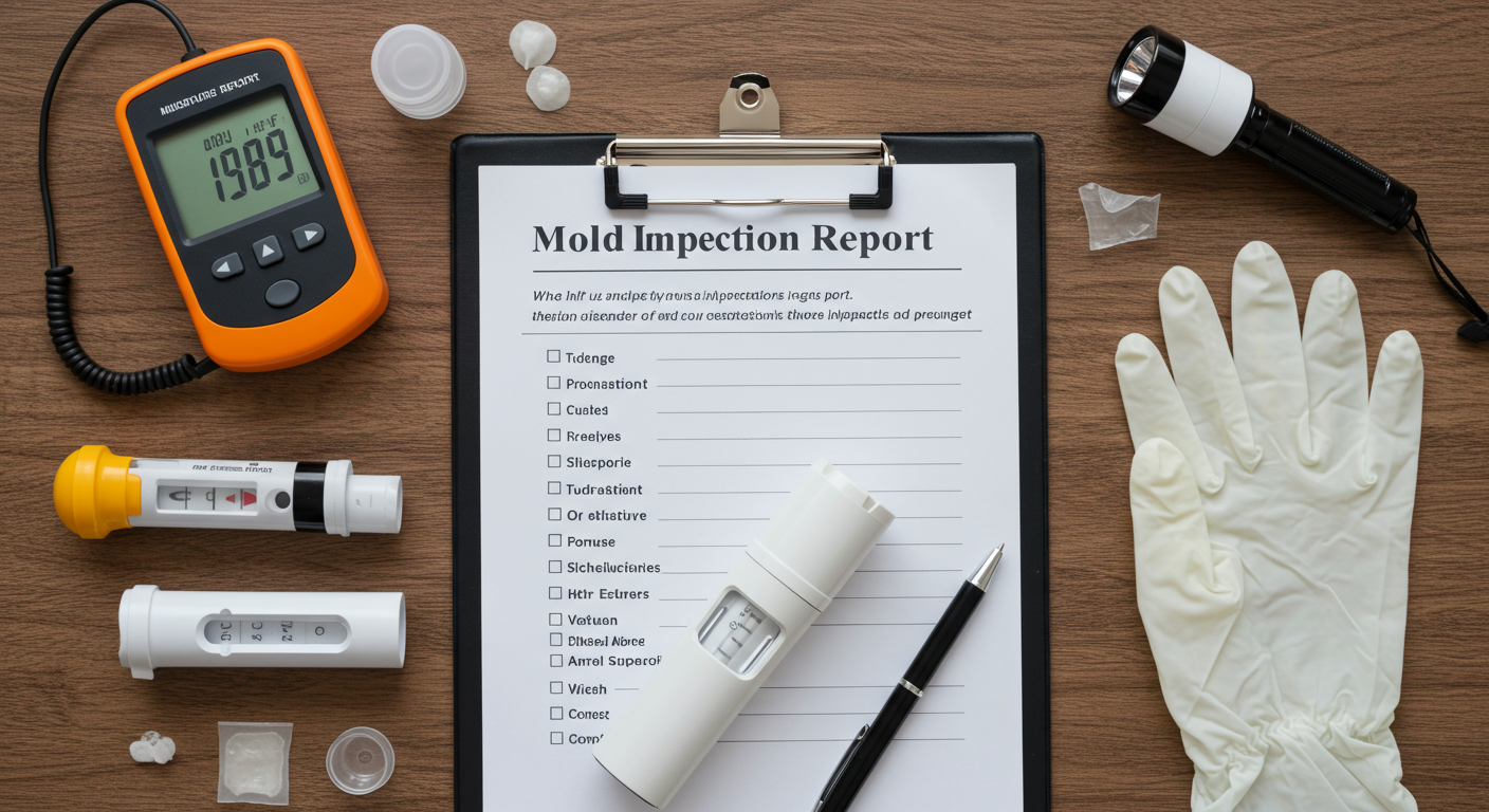 Professional Mold Inspector at Work