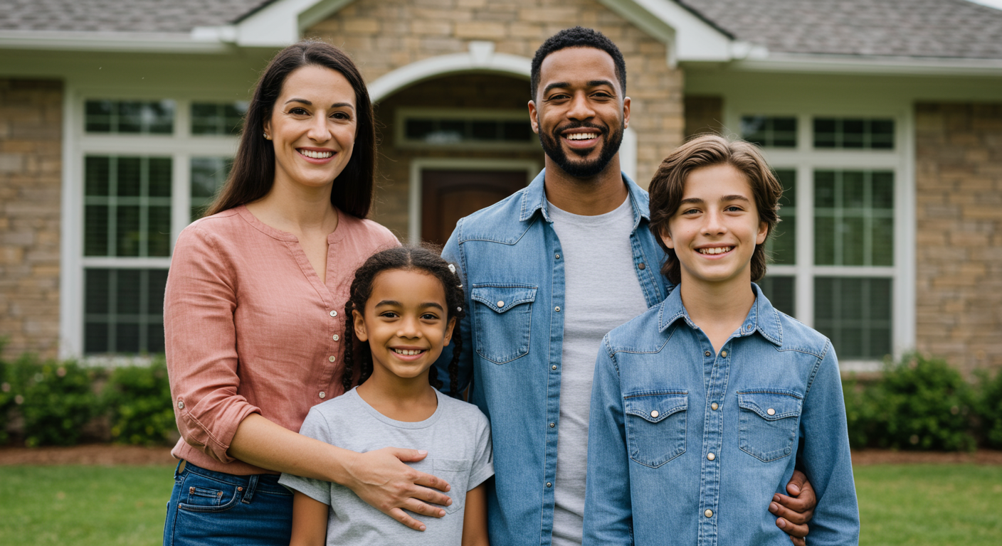 Customer Testimonials with a Backdrop of a Restored Home